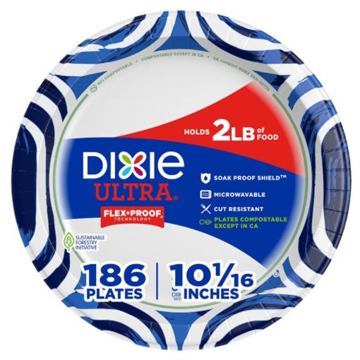 Picture of DIXIE ULTRA PAPER PLATE 10-1/6" 186PL/PK
